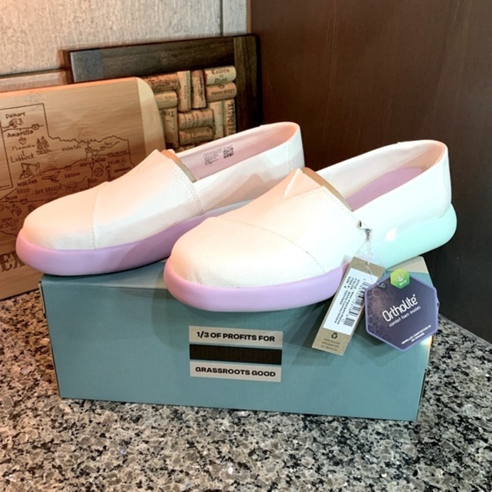 TOMS Alpargata Mallow Ombre Slip-on Shoes Size 8 New - Picture 2 of 11